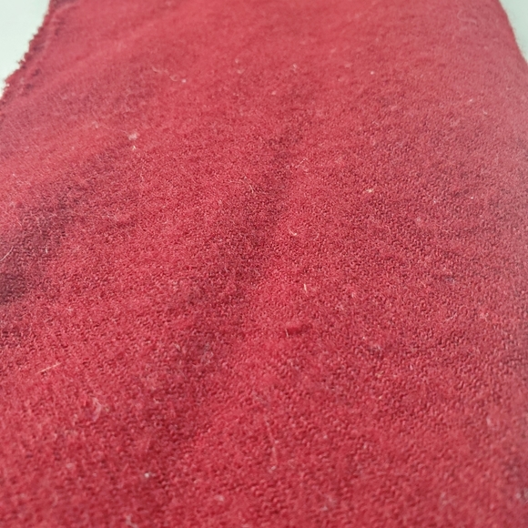 Burgundy Fringe Scarf - Picture 5 of 7